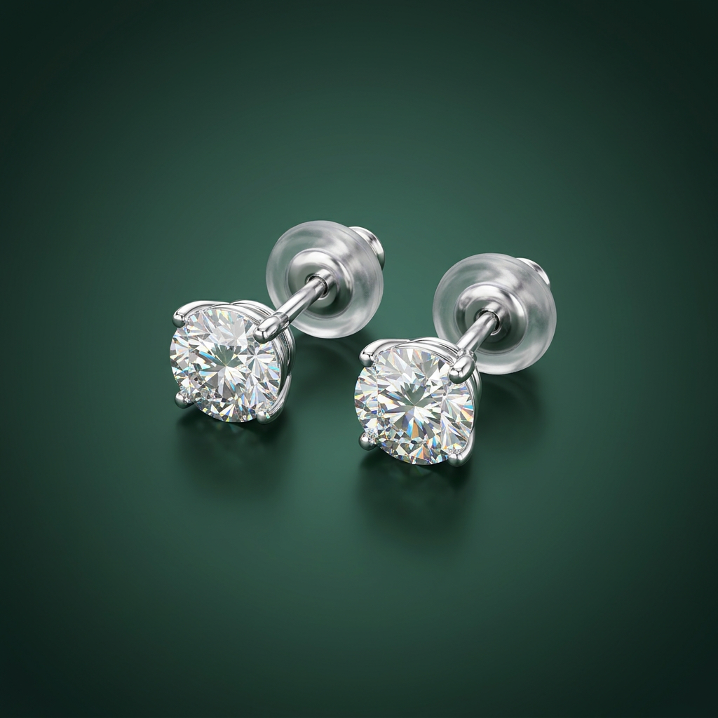Moissanite Earrings 5mm