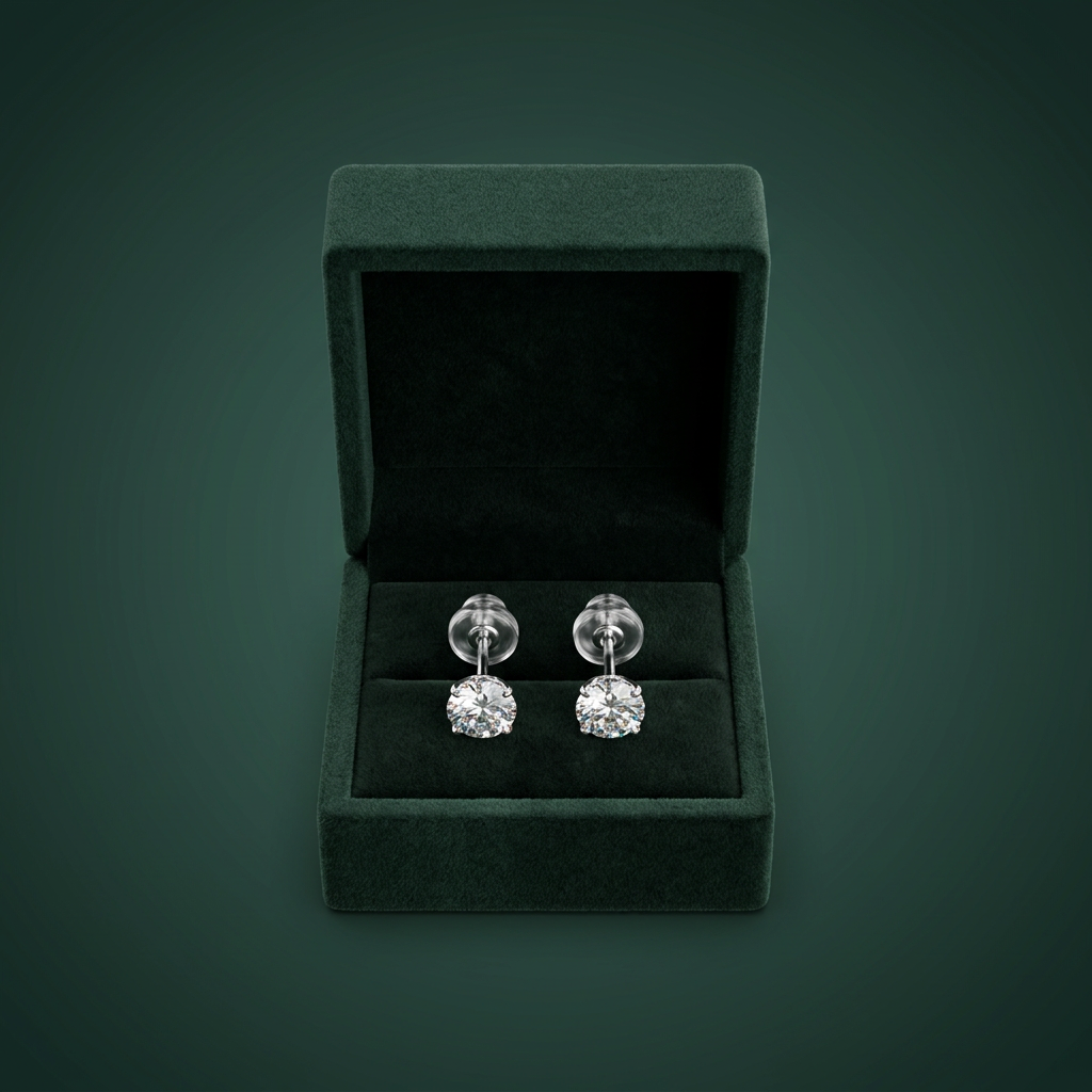 Moissanite Earrings 5mm