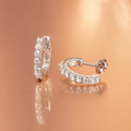 diamond hoop earrings